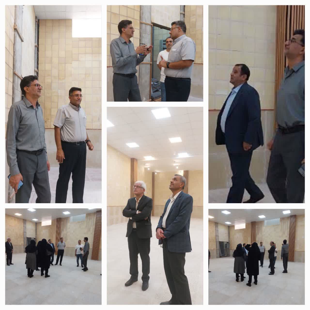 بازدید از سالن ورزشی مدرسه در حال ساخت