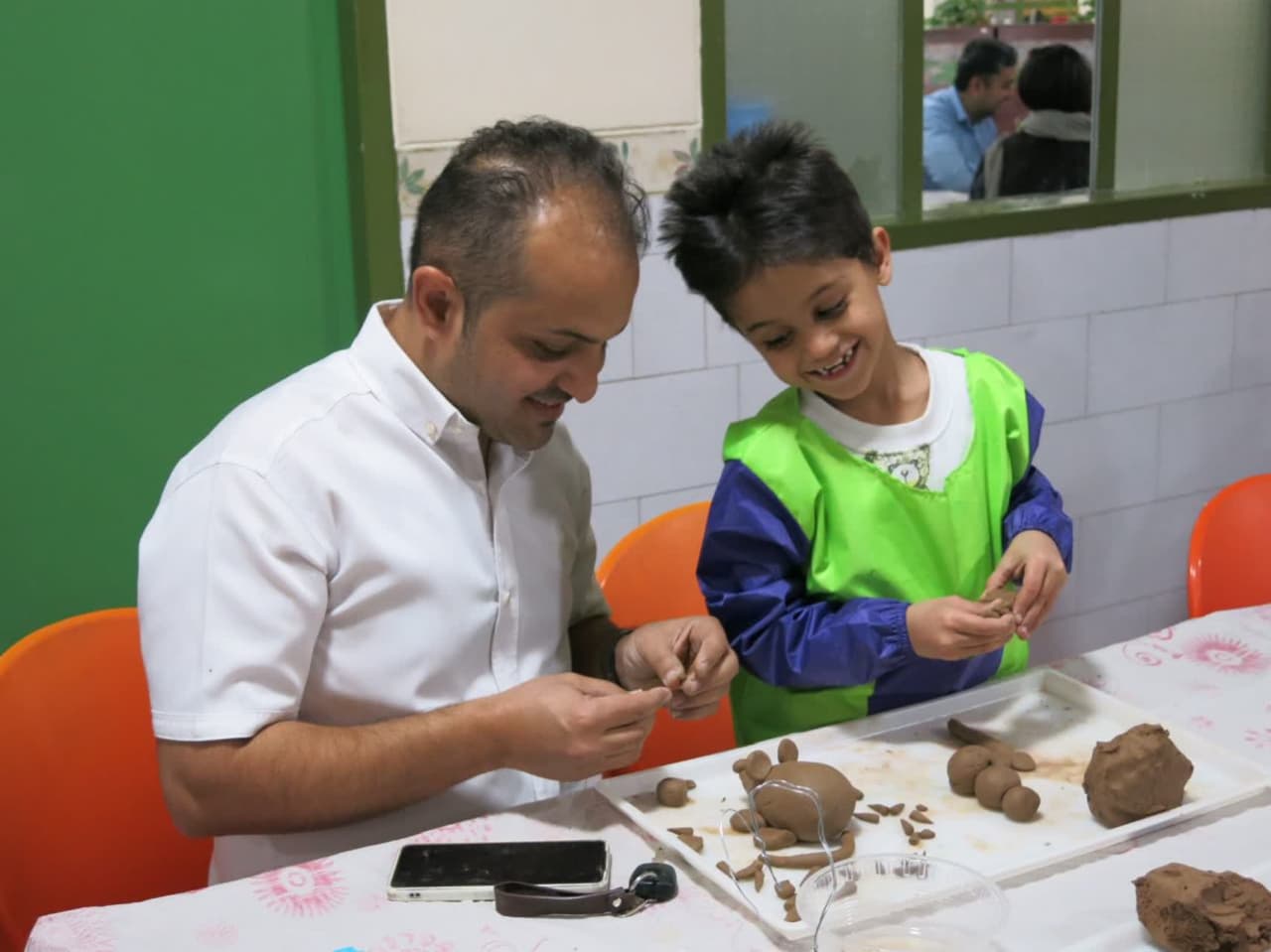 روز دوم کارگاه من و بابام